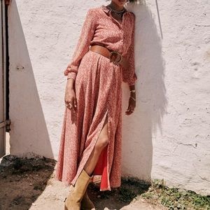 EUC Sezane button up maxi dress size 36